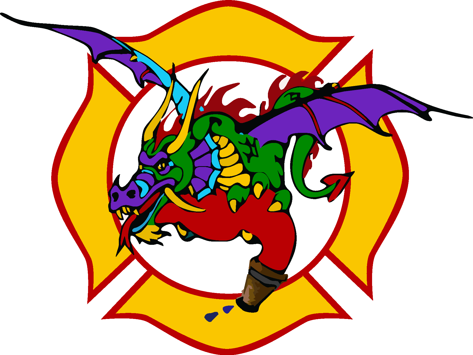 Association Des Pompiers De Sainte Adele Logo Vector Logo